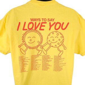 Lonely Ghost T Shirt Mens Size XL Yellow Ways To Say I Love You Leave This Party